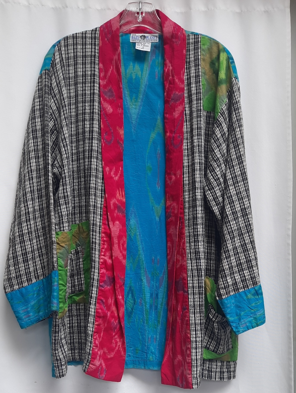 Vintage DAILY PLANET Mixed Media Blazer Medium